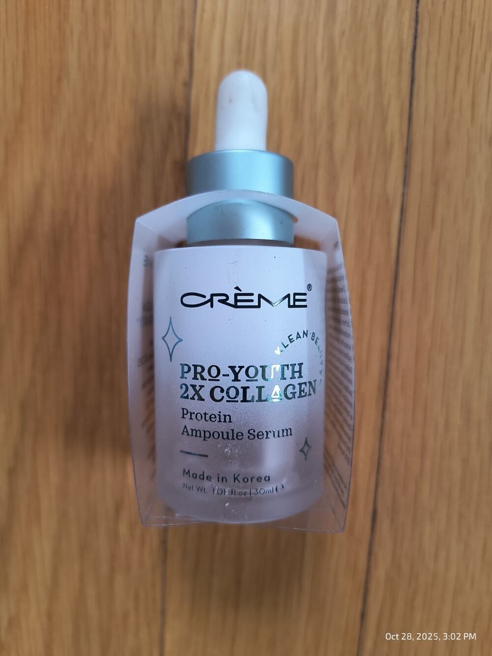 The Crème Shop Pro-Youth 2x Collagen Protein Ampoule Serum Klean Beauty Skincare